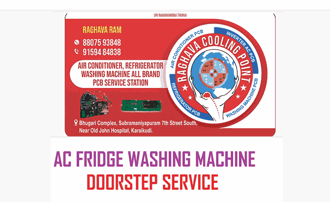 Raghava Cooling Point Washing Machine Service center in Karaikudi